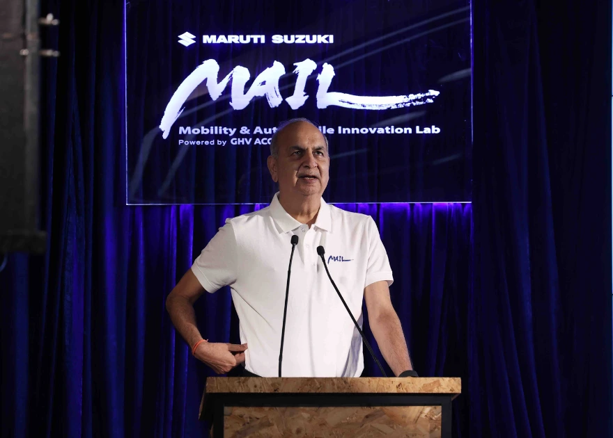 Winners of Cohort 7 Mr Rajesh Uppal Addressing Startups- Maruti Suzuki Innovation